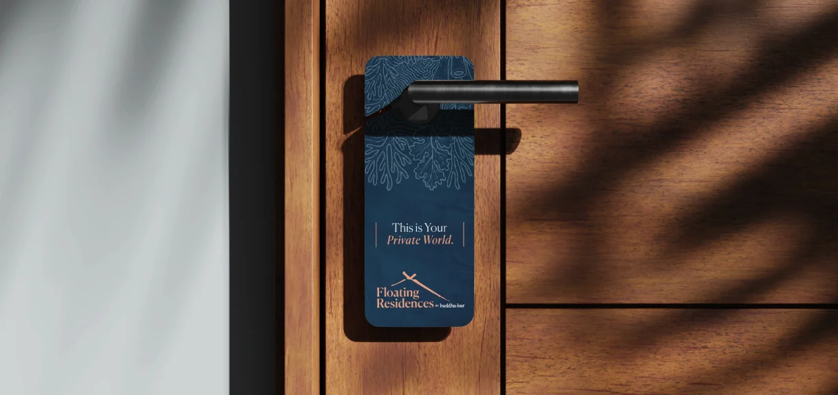 Floating Residences door hanger