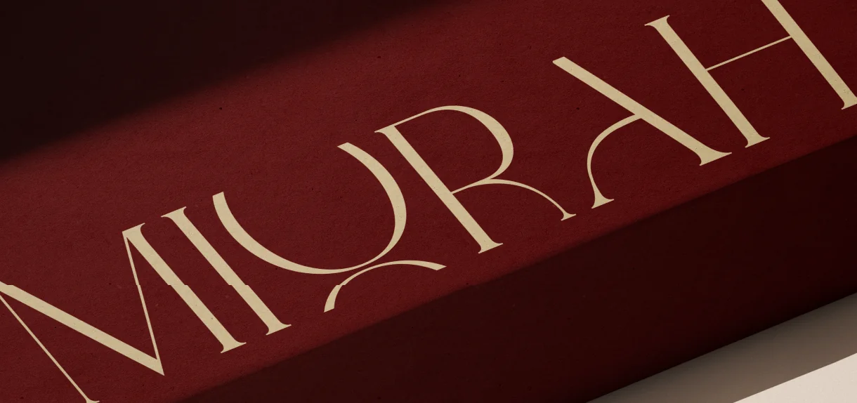 MIORAH embossed on a red box