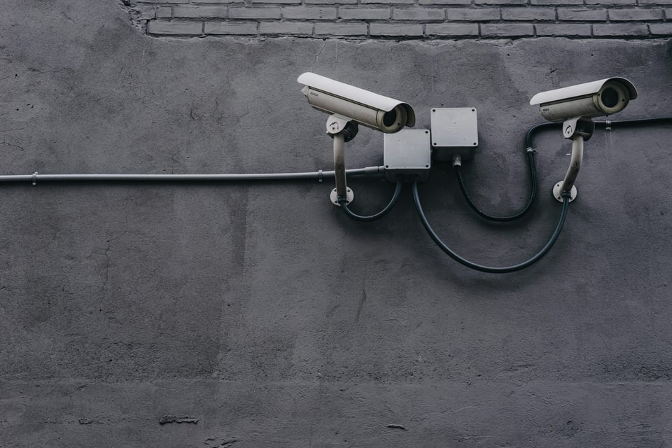 CCTV camera installed for property security
