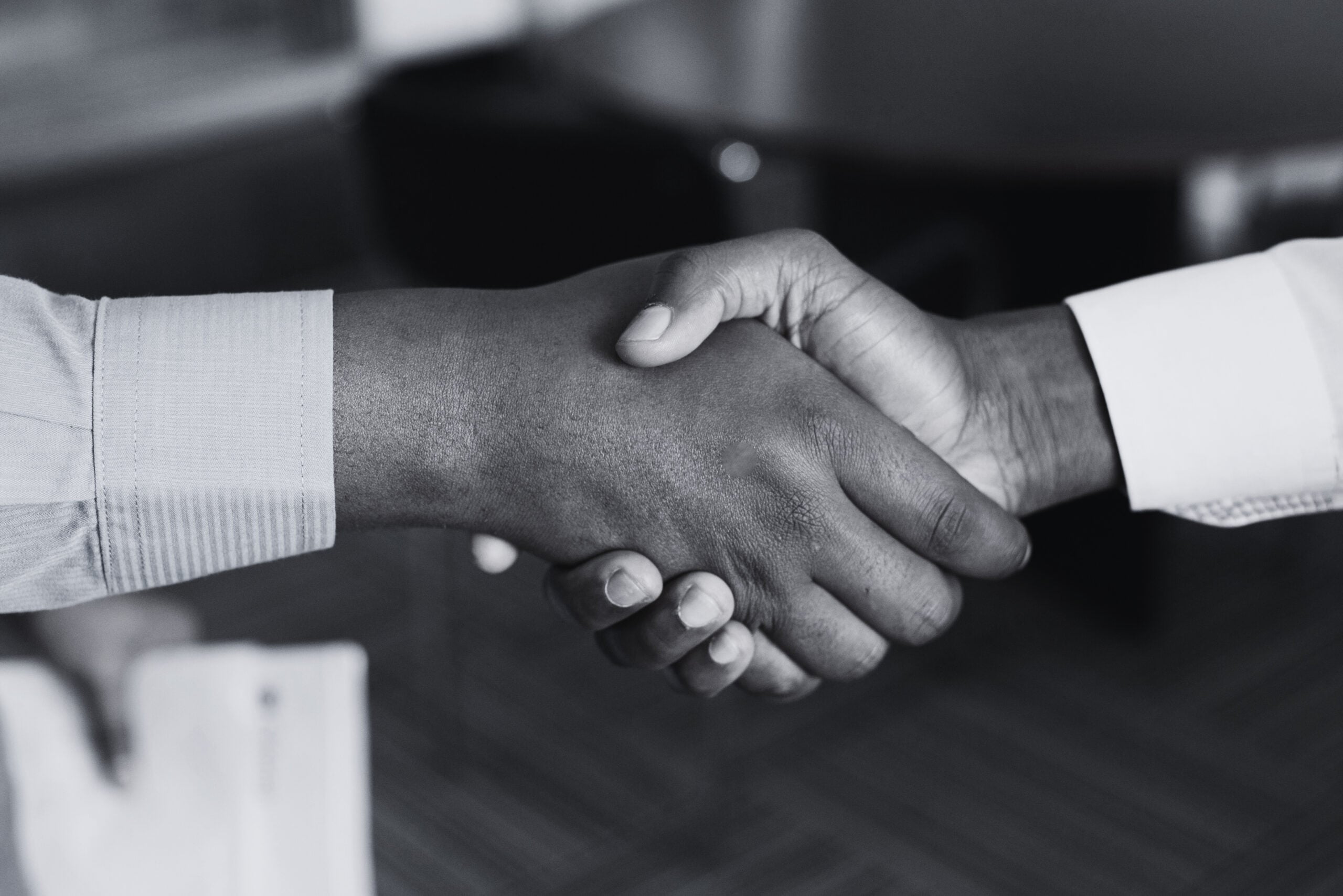 Business handshake representing trust and partnership