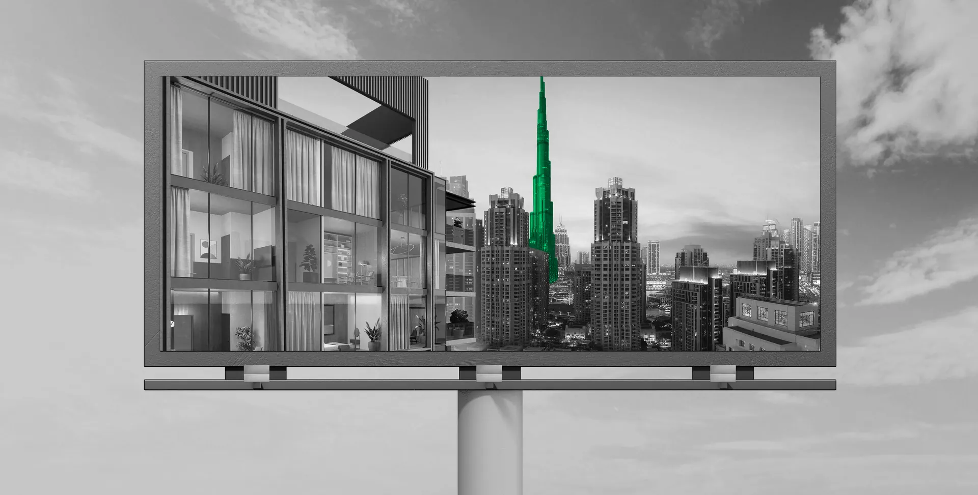 Real estate advertising billboard concept by Mint & Co