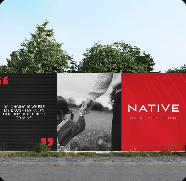 Outdoor billboard advertisement