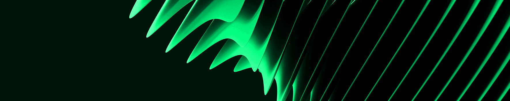 Green wave graphic, Mint & Co. real estate newsletter header