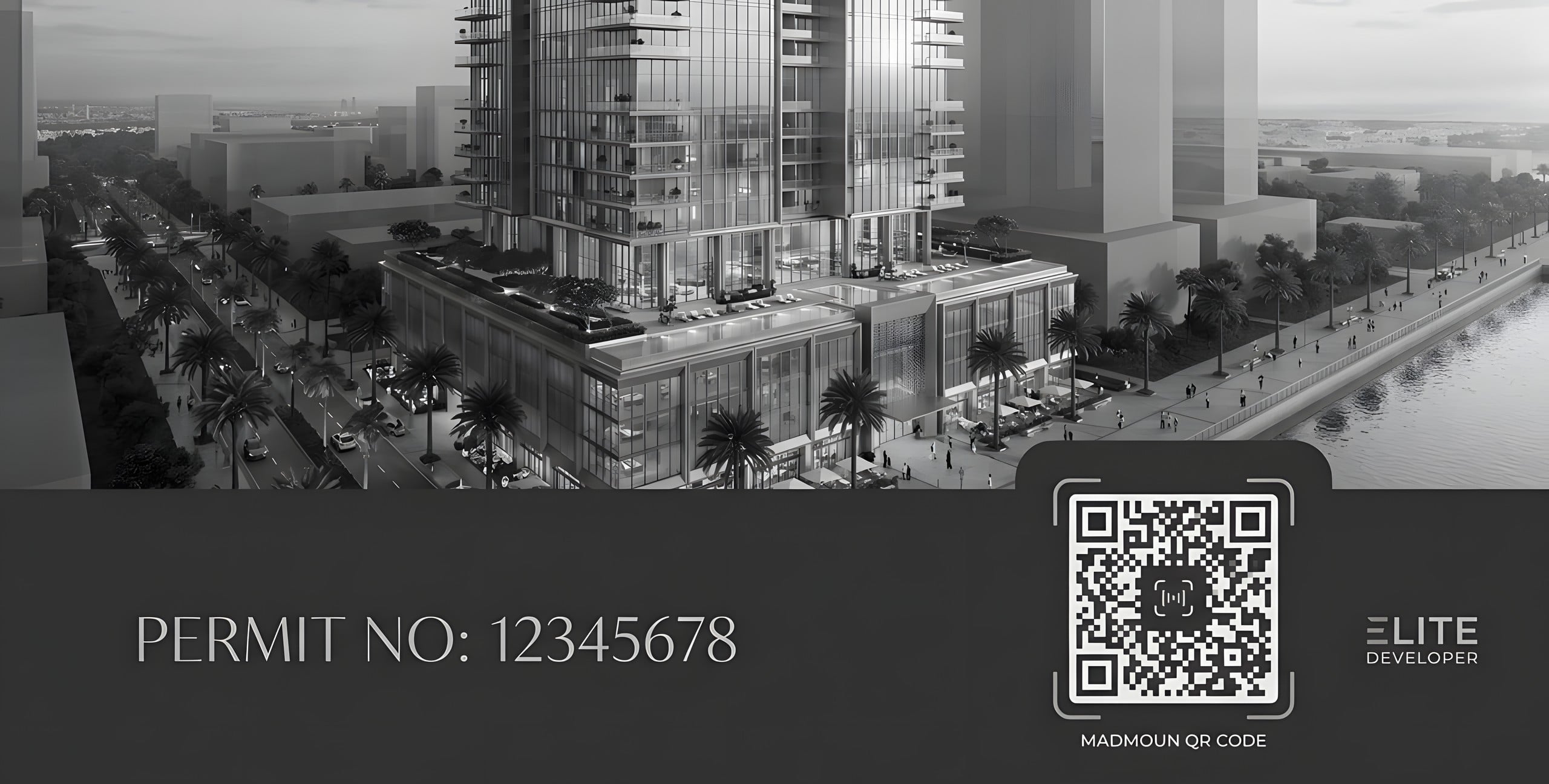 RERA advertising rules compliant Dubai developer campaign with permit number and QR