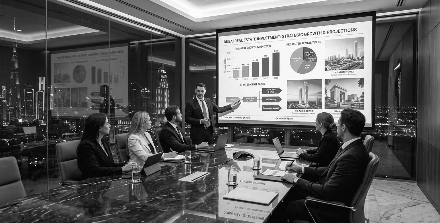 Investor presentation covering yields and payment structures for a property development