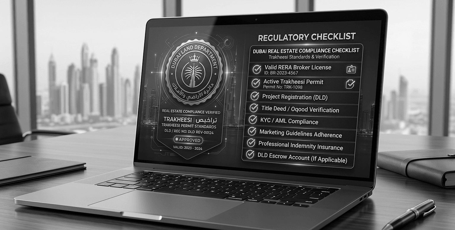 Trakheesi and RERA compliance requirements for real estate advertising in Dubai