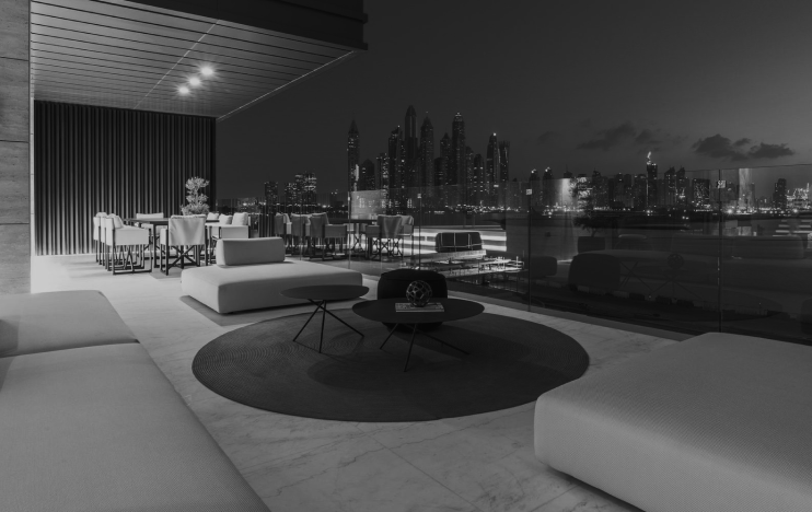 Luxury real estate interior styled for brand appeal