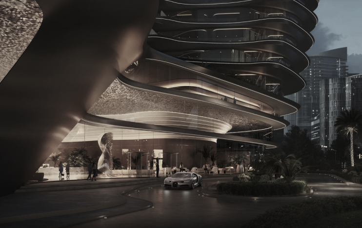 Premium architectural space used in Mint & Co branding