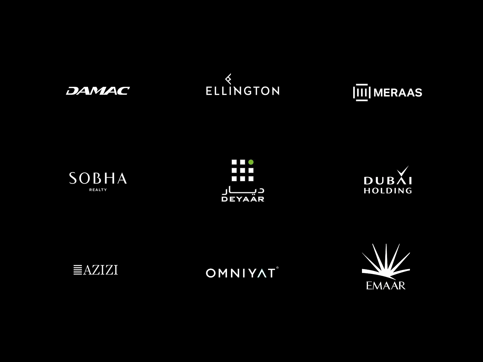 Website navigation layout for real estate brand design