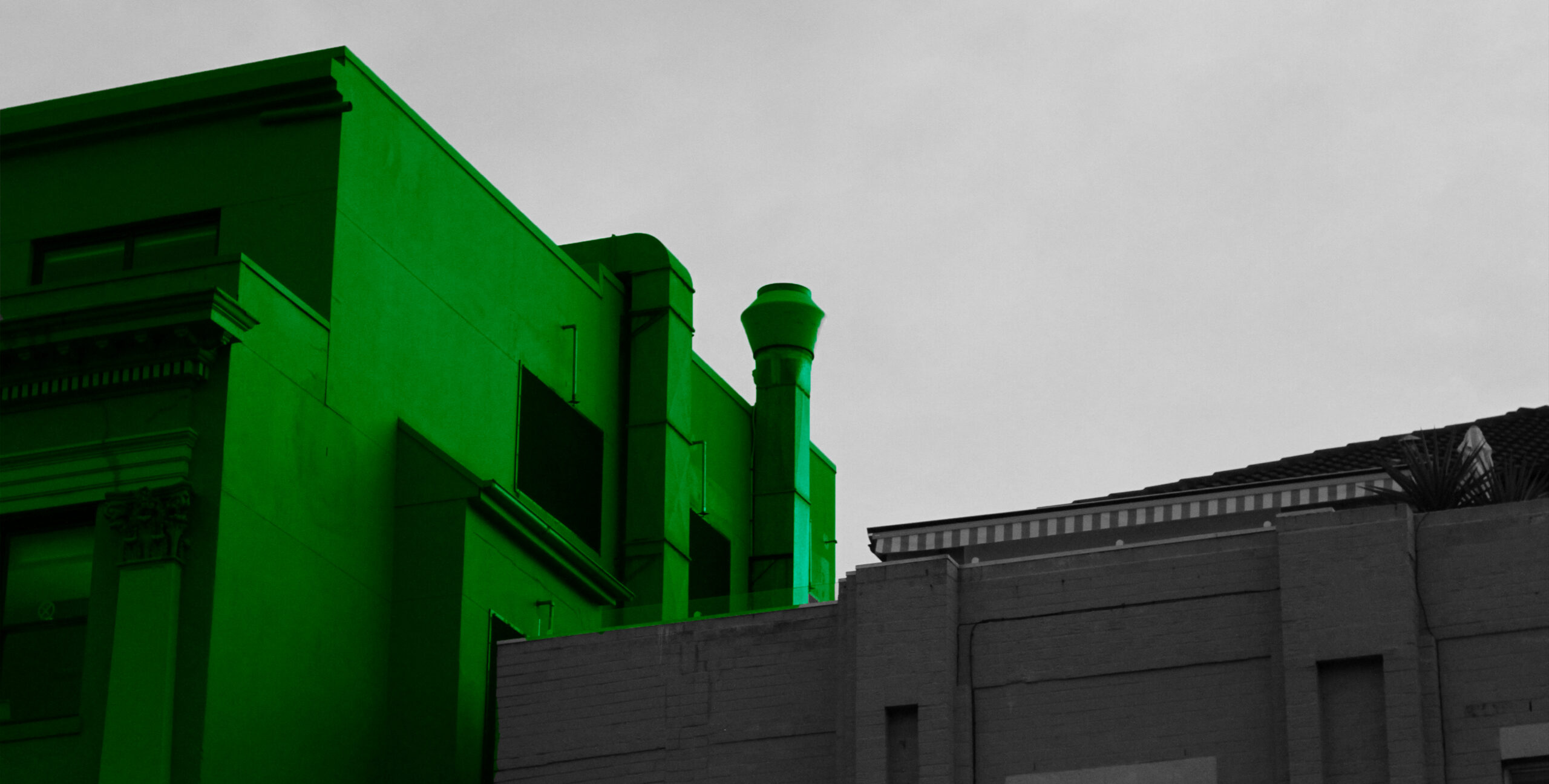 Modern building exterior used in real estate branding