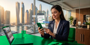 real estate agent using ChatGPT for real estate marketing in Dubai