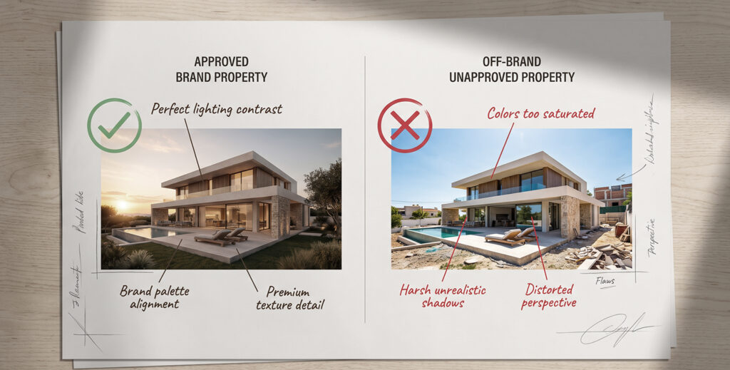 real estate CGI standards in a property brand style guide