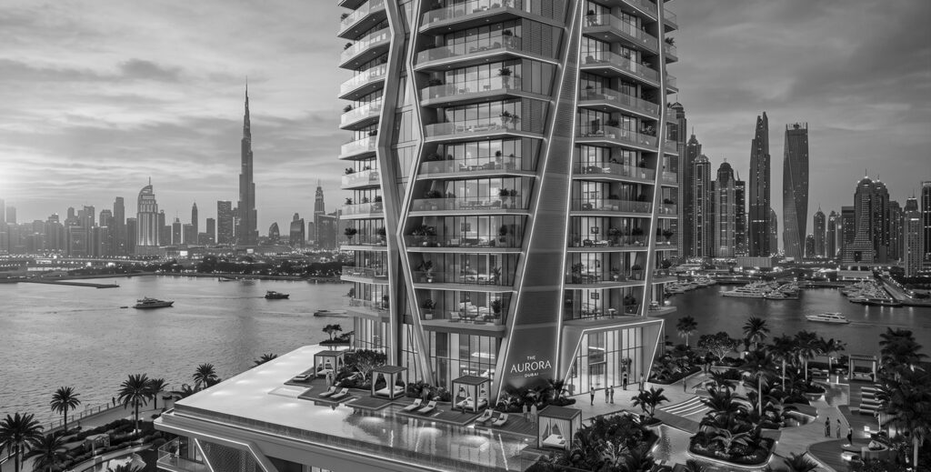 Distinct project brand identity for a Dubai real estate development