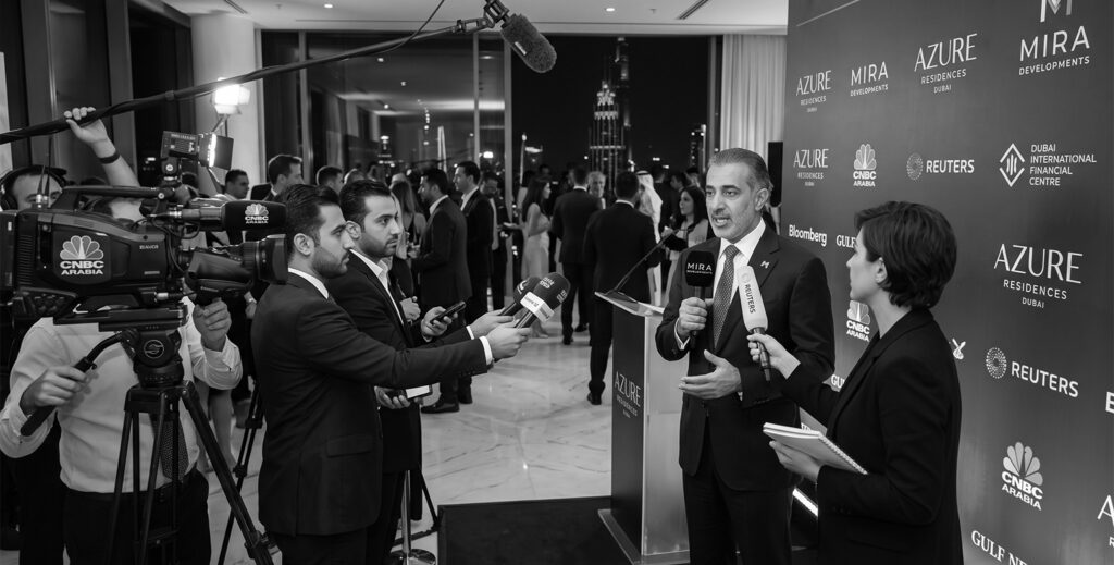 Real estate developer PR campaign coverage for a Dubai project launch